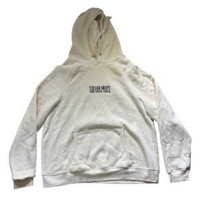 Taylor Swift The Eras Tour Hoodie Womens Size XL Extra Large Cream Black Color